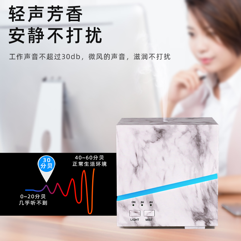 方形大理石紋香薰機